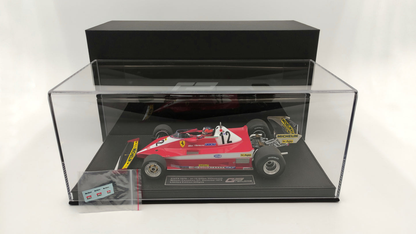 GP Replicas Ferrari 312T3 Gilles Villeneuve 1978 Canadian GP winner 1/18 GP002CN
