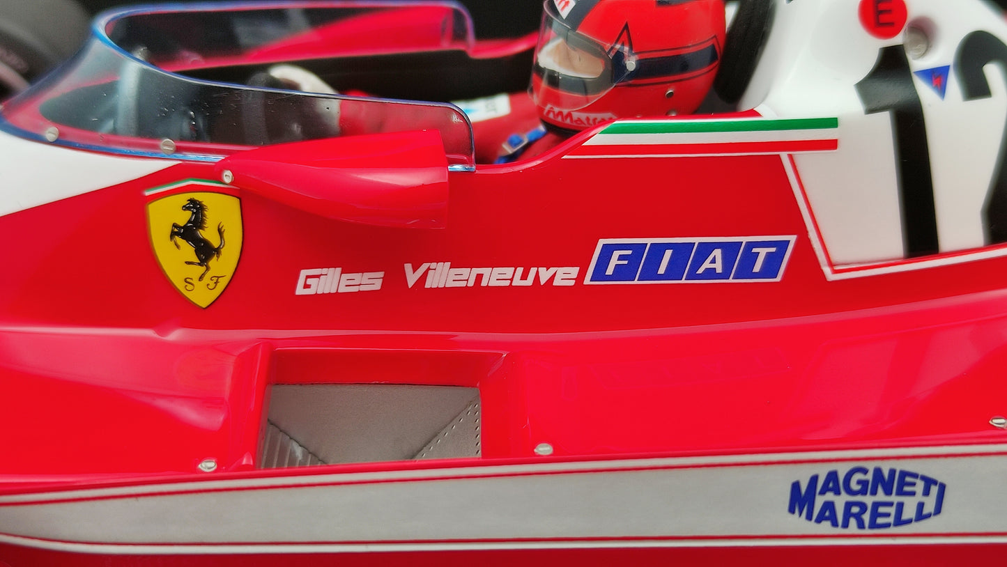 GP Replicas Ferrari 312T3 Gilles Villeneuve 1978 Canadian GP winner 1/18 GP002CN