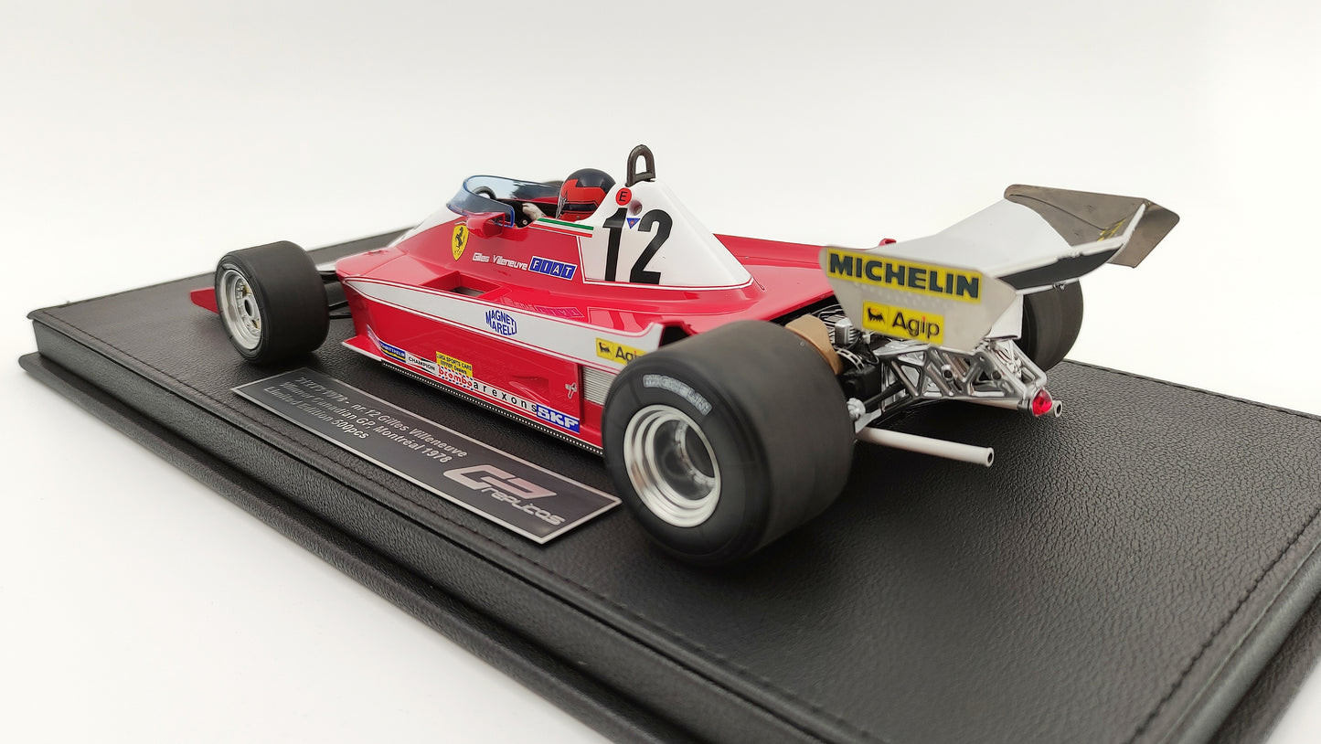 GP Replicas Ferrari 312T3 Gilles Villeneuve 1978 Canadian GP winner 1/18 GP002CN