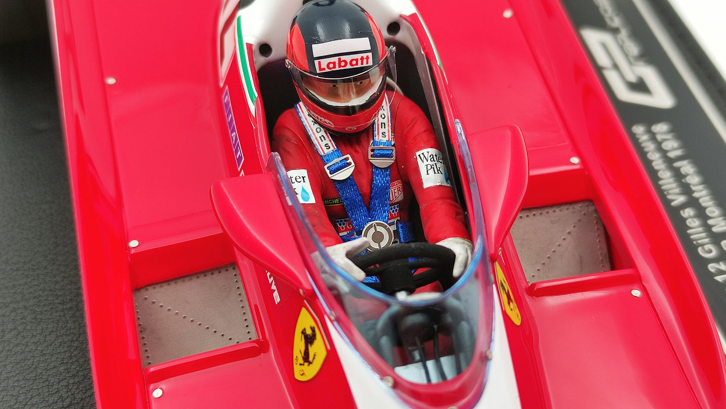 GP Replicas Ferrari 312T3 Gilles Villeneuve 1978 Canadian GP winner 1/18 GP002CN