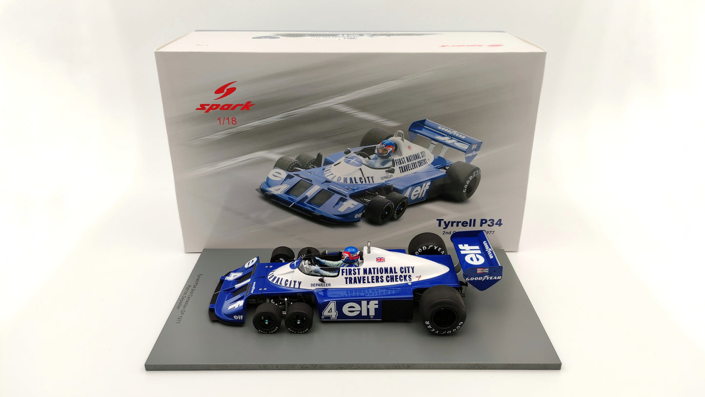 Spark Tyrrell P34 Patrick Depailler Canadian GP 1977 1/18 18S574