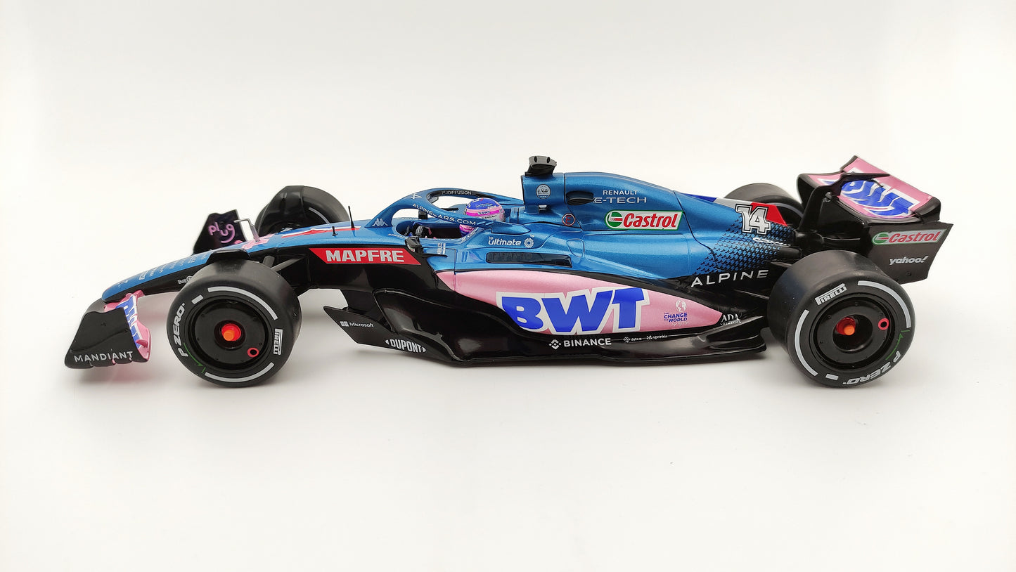 Solido Alpine F1 A522 Renault Fernando Alonso 2022 Monaco GP 1/18 S1808803