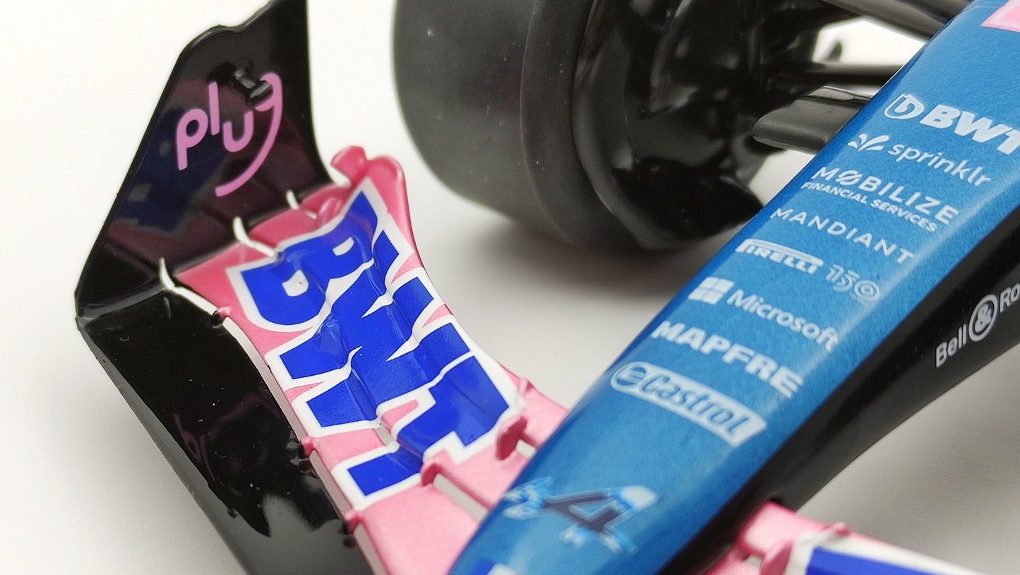 Solido Alpine F1 A522 Renault Fernando Alonso 2022 Monaco GP 1/18 S1808803