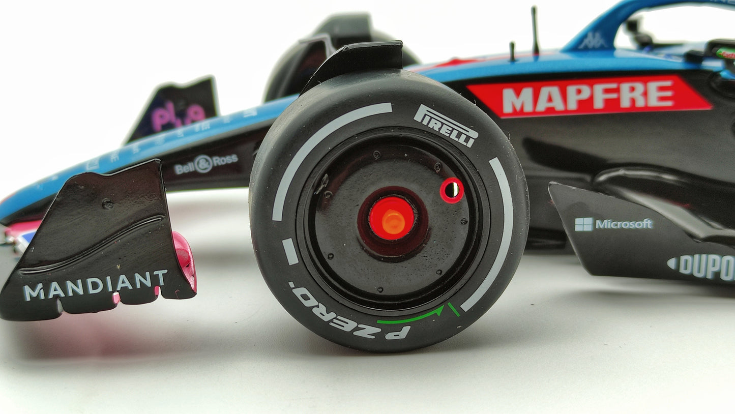 Solido Alpine F1 A522 Renault Fernando Alonso 2022 Monaco GP 1/18 S1808803