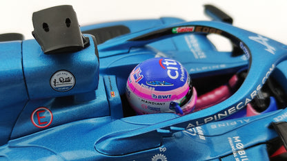 Solido Alpine F1 A522 Renault Fernando Alonso 2022 Monaco GP 1/18 S1808803