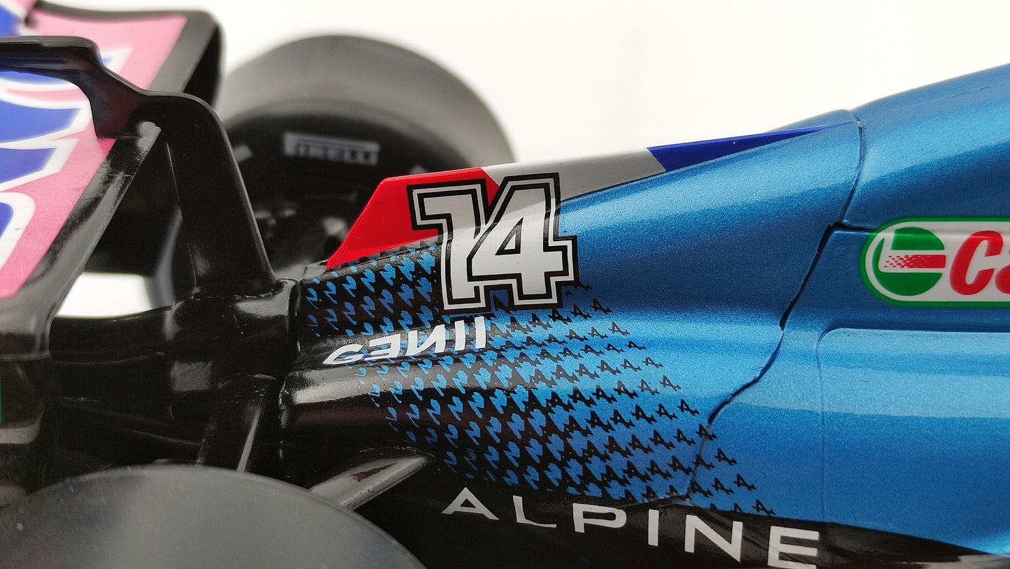 Solido Alpine F1 A522 Renault Fernando Alonso 2022 Monaco GP 1/18 S1808803