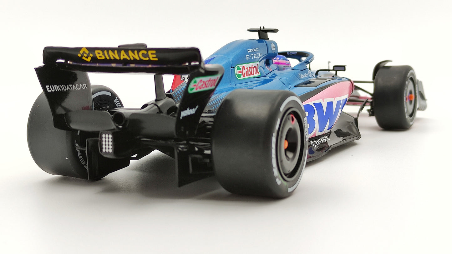 Solido Alpine F1 A522 Renault Fernando Alonso 2022 Monaco GP 1/18 S1808803