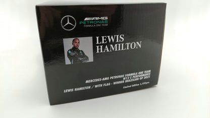 Minichamps AMG Mercedes W12 Lewis Hamilton 2021 Brazilian GP winner 1/18 110212044
