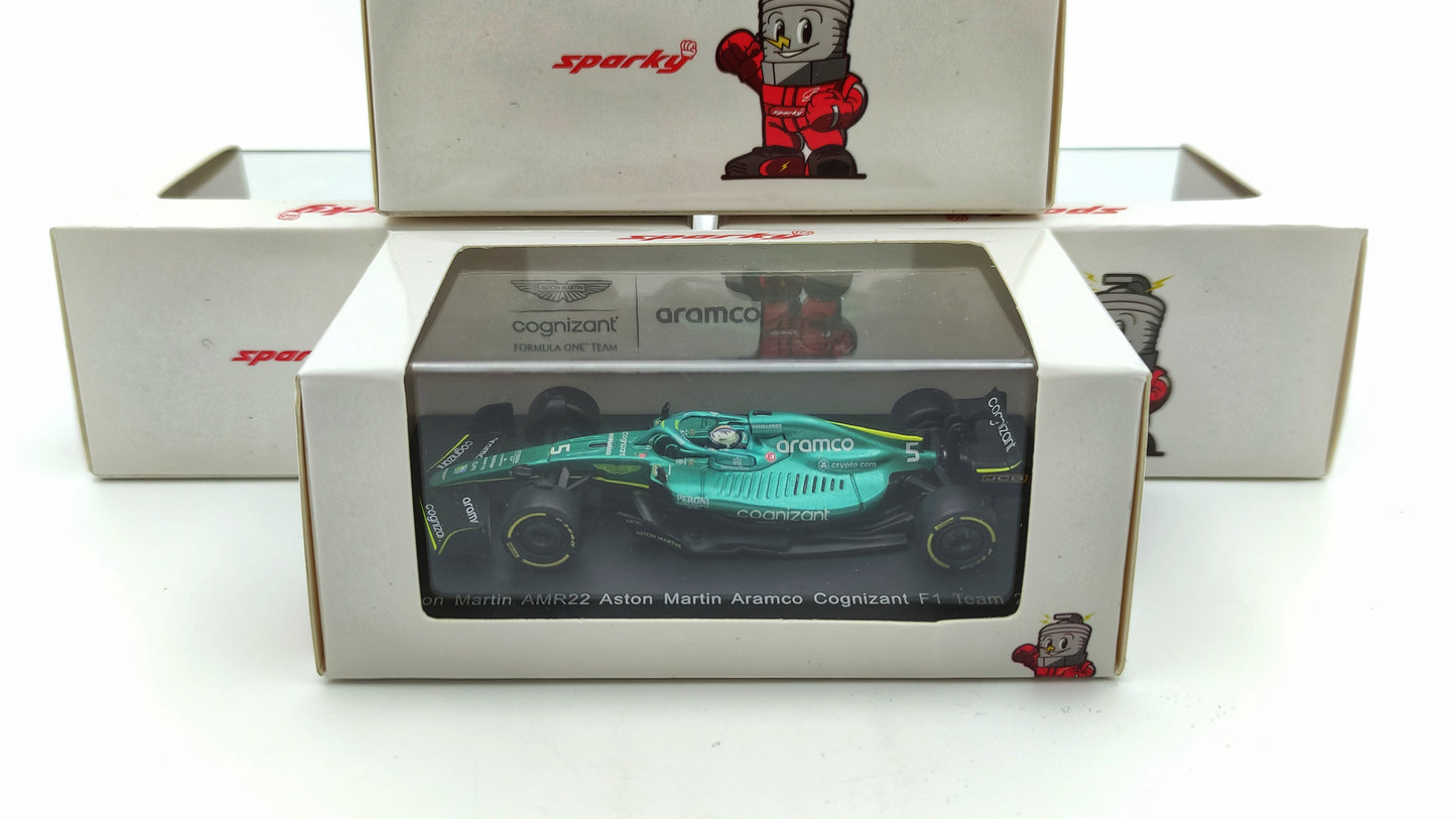 Sparky Aston Martin AMR22 Sebastian Vettel F1 2022 1/64 SY262