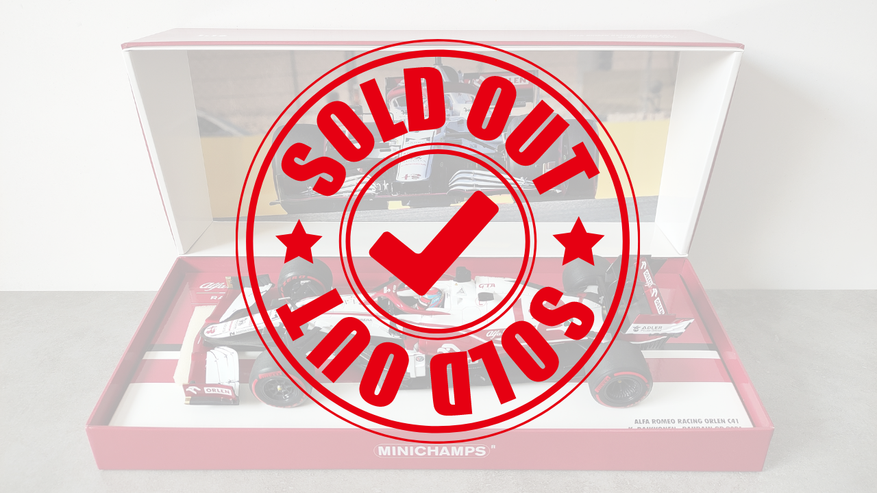 Minichamps Alfa Romeo Ferrari C41 Kimi Raikkonen 2021 Bahrain GP 1/18 Limited Edition 150 pcs.