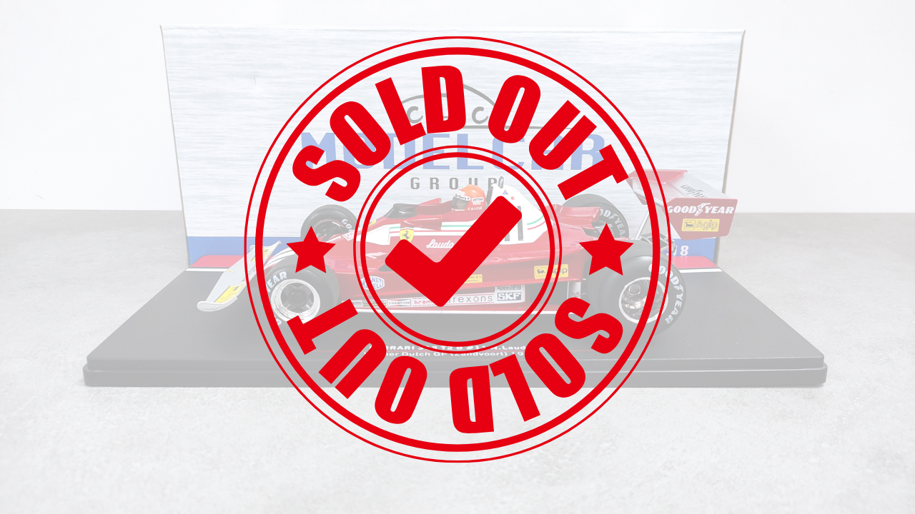 Model Car Group Ferrari 312 T2B Niki Lauda winner Dutch GP 1977 F1 World Champion 1/18 MCG18602F