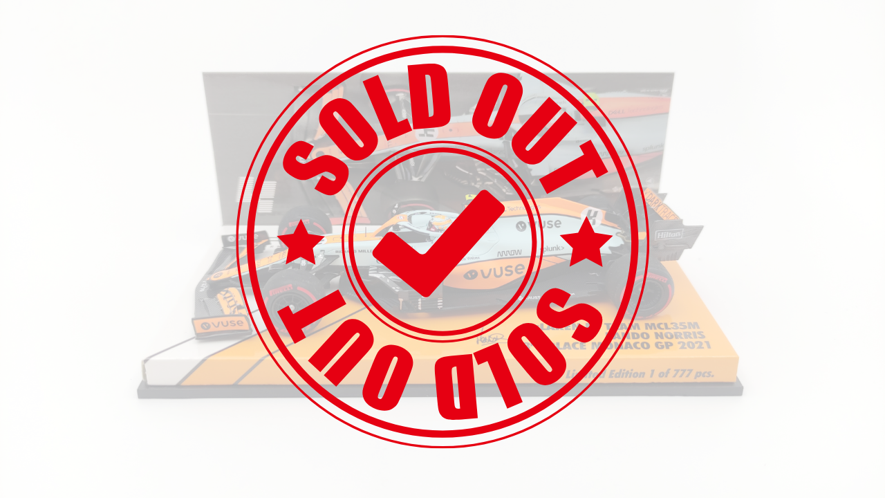 Minichamps Mclaren Mercedes MCL35M VUSE Lando Norris 3rd Monaco GP 2021 1/43 Limited Edition 777 pcs.