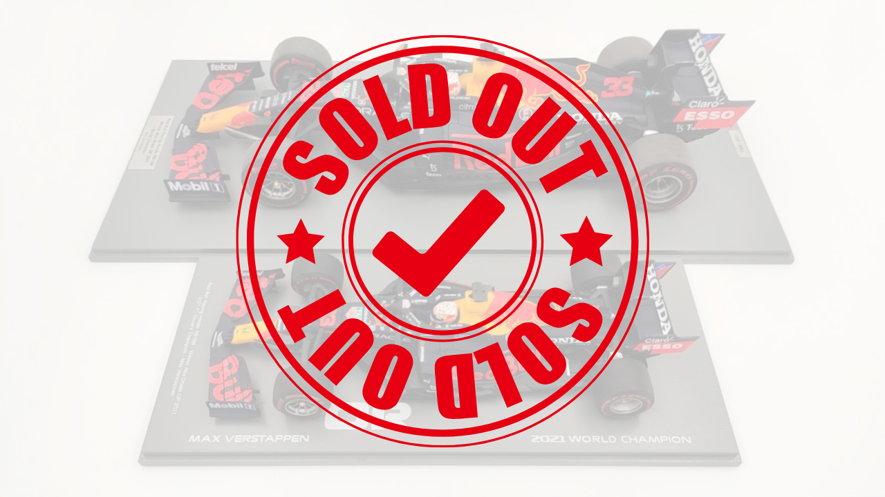 Spark Red Bull Honda RB16b Max Verstappen Winner Abu Dhabi GP 2021 1/12 F1 World Champion 12S032