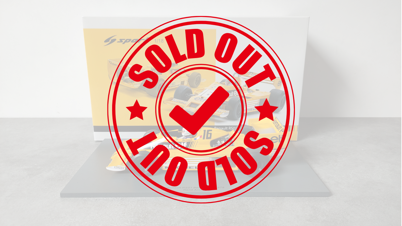 Spark Renault RS01 Rene Arnoux 1979 Belgian GP 1/18 18S502