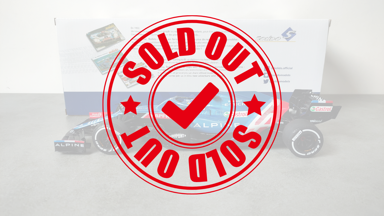 Solido Alpine F1 A521 Renault Fernando Alonso 2021 Portugese GP 1/18 S1808101