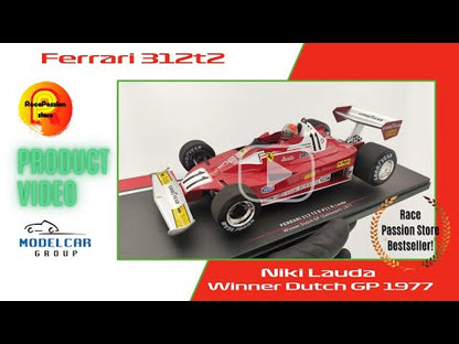 Model Car Group Ferrari 312 T2B Niki Lauda winner Dutch GP 1977 F1 World Champion 1/18 MCG18602F