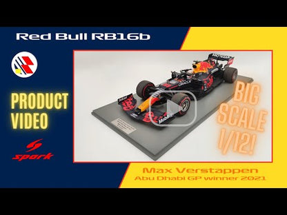 Spark Red Bull Honda RB16b Max Verstappen Winner Abu Dhabi GP 2021 1/12 F1 World Champion 12S032