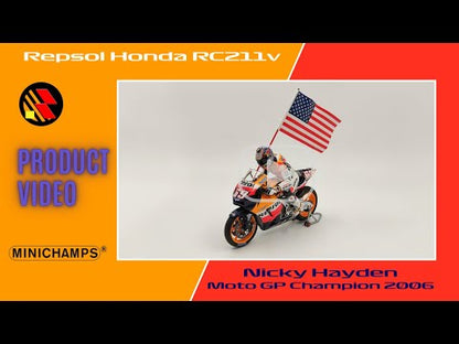 Minichamps Moto GP Honda RC211V Nicky Hayden 2006 World Champion 1/12 Limited Edition 1017 pcs. 122061169