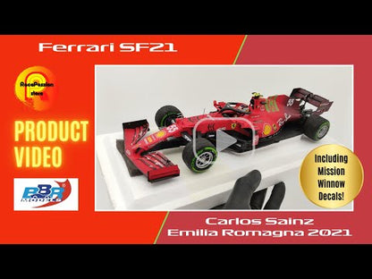 BBR Mission Winnow Scuderia Ferrari SF21 Carlos Sainz 2021 Emilia Romagna GP 1/18