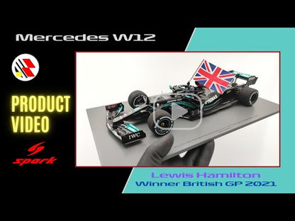 Spark AMG Mercedes W12 Lewis Hamilton 2021 British GP winner 1/18 18S599